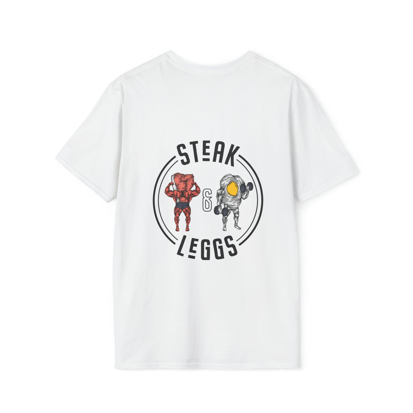 Steak and Leggs Every Day is Leg Day Egg Tee