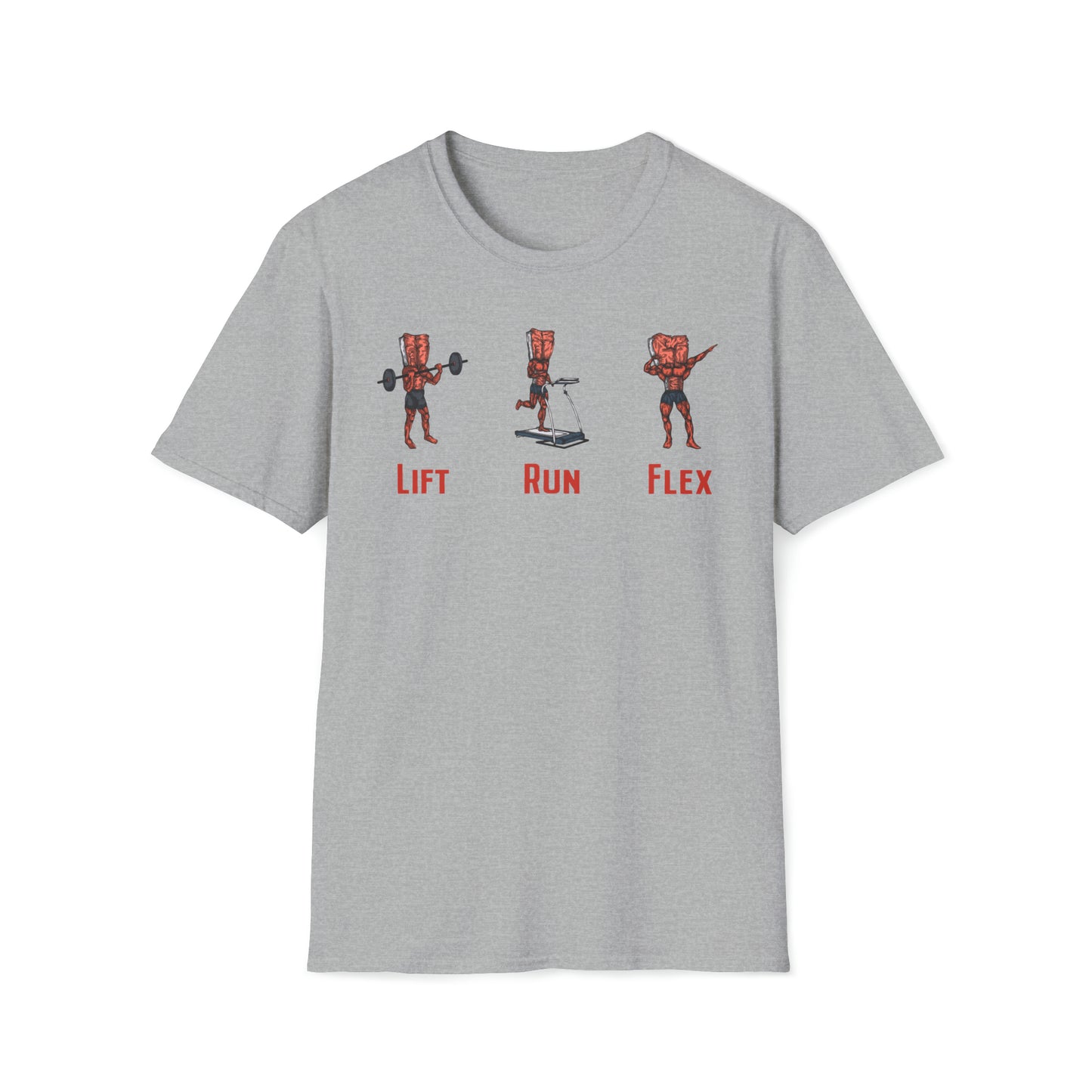 Steak and Leggs Lift, Run, Flex Steak Tee