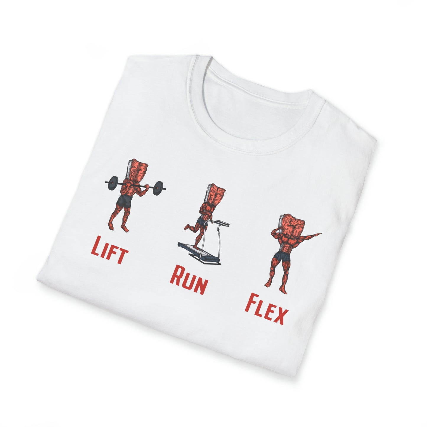 Steak and Leggs Lift, Run, Flex Steak Tee