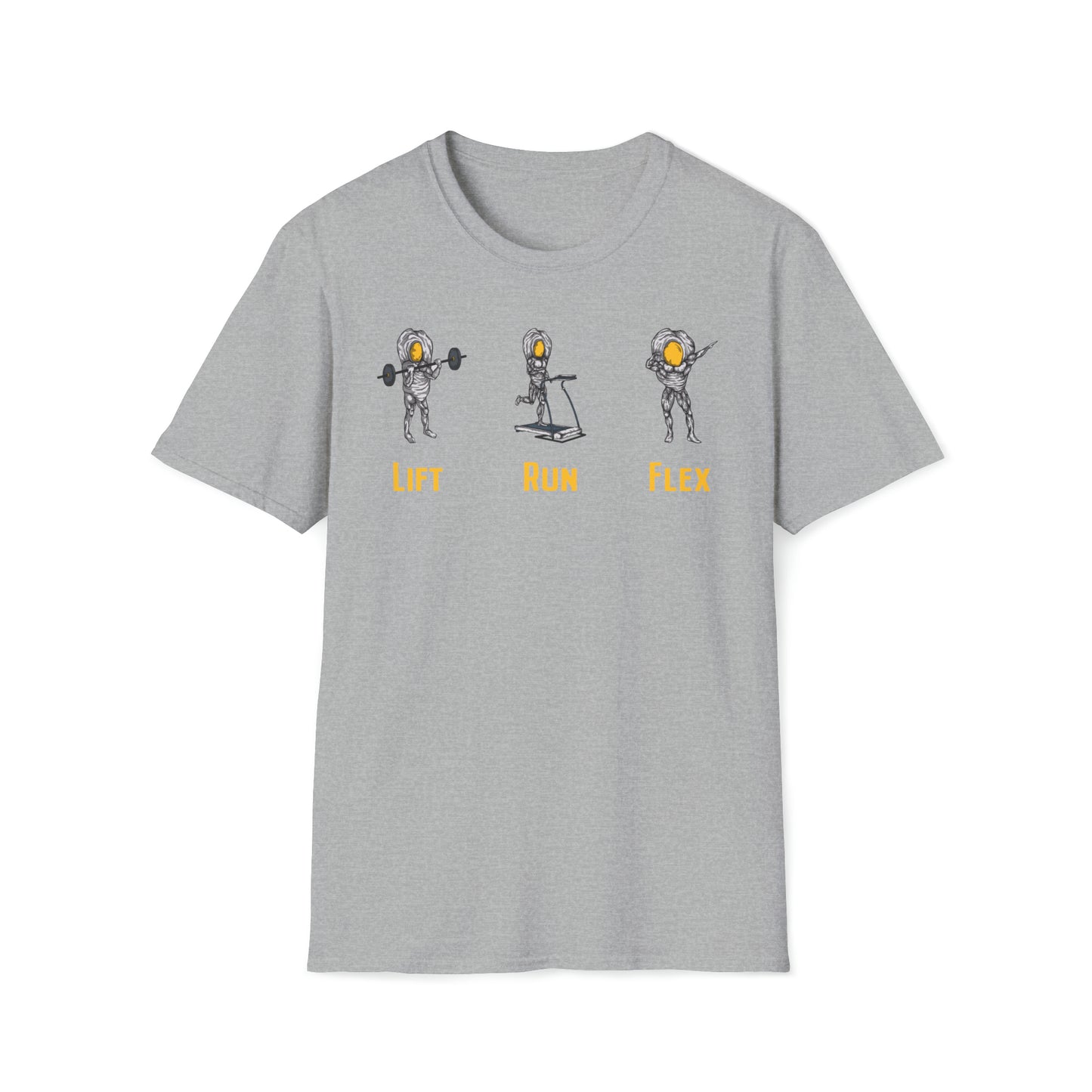 Steak and Leggs Lift, Run, Flex Eggs Tee