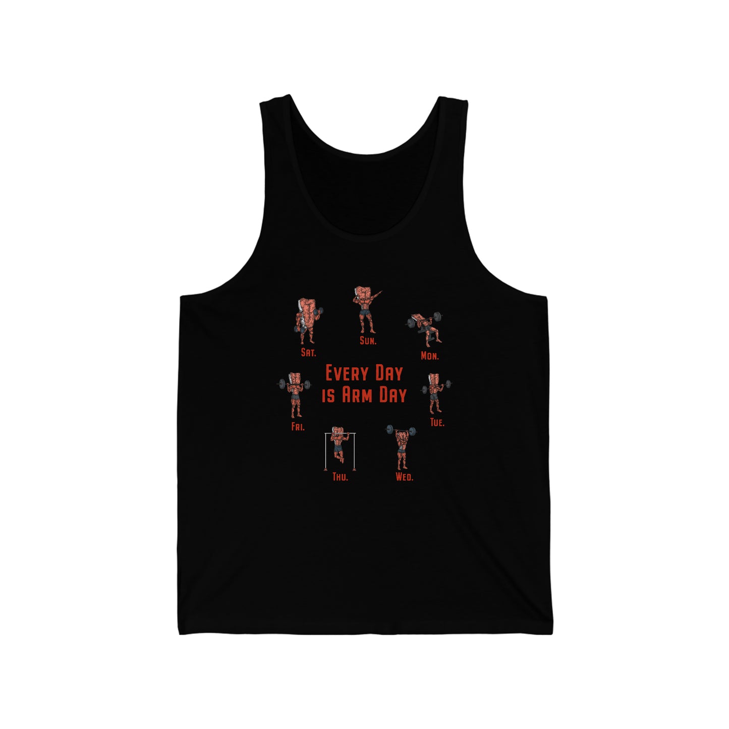 Steak and Leggs Every Day is Arm Day Steak Tank