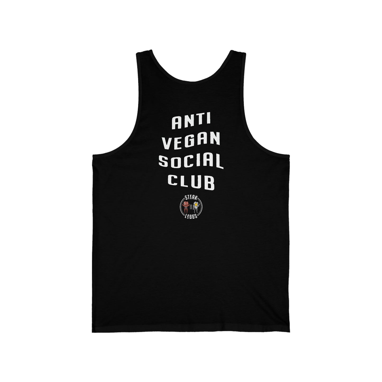 Steak and Leggs Anti-Vegan Social Club Tank