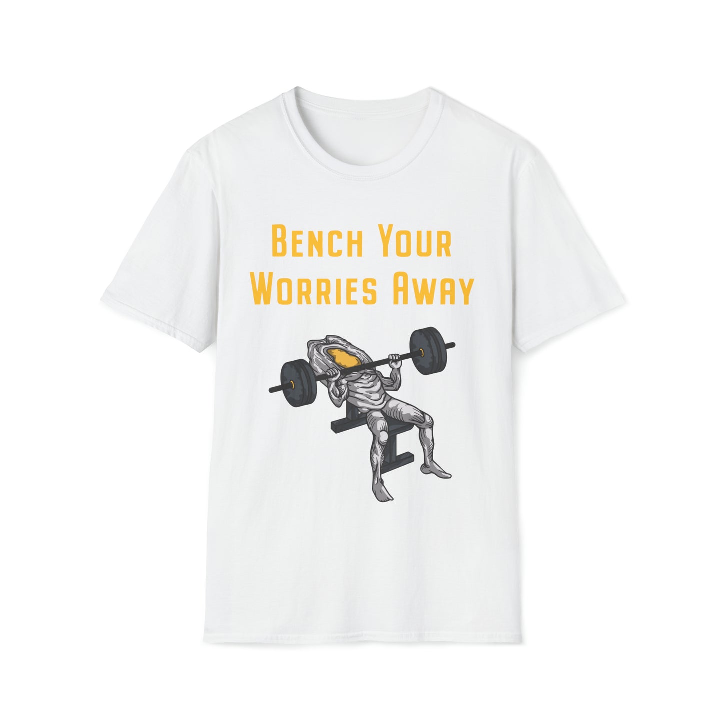 Steak and Leggs Bench Your Worries Away Egg Tee