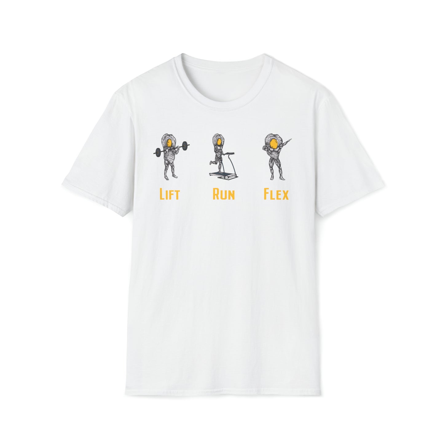 Steak and Leggs Lift, Run, Flex Eggs Tee