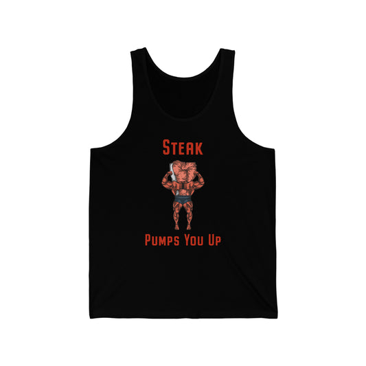 Steak and Leggs Steak Pumps You Up Tank