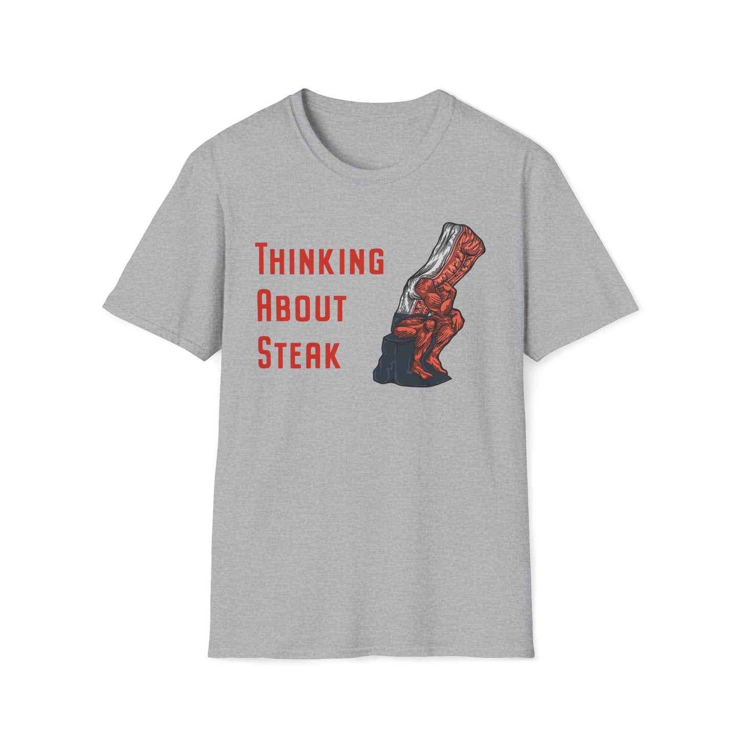 Steak and Leggs Thinker Steak Tee