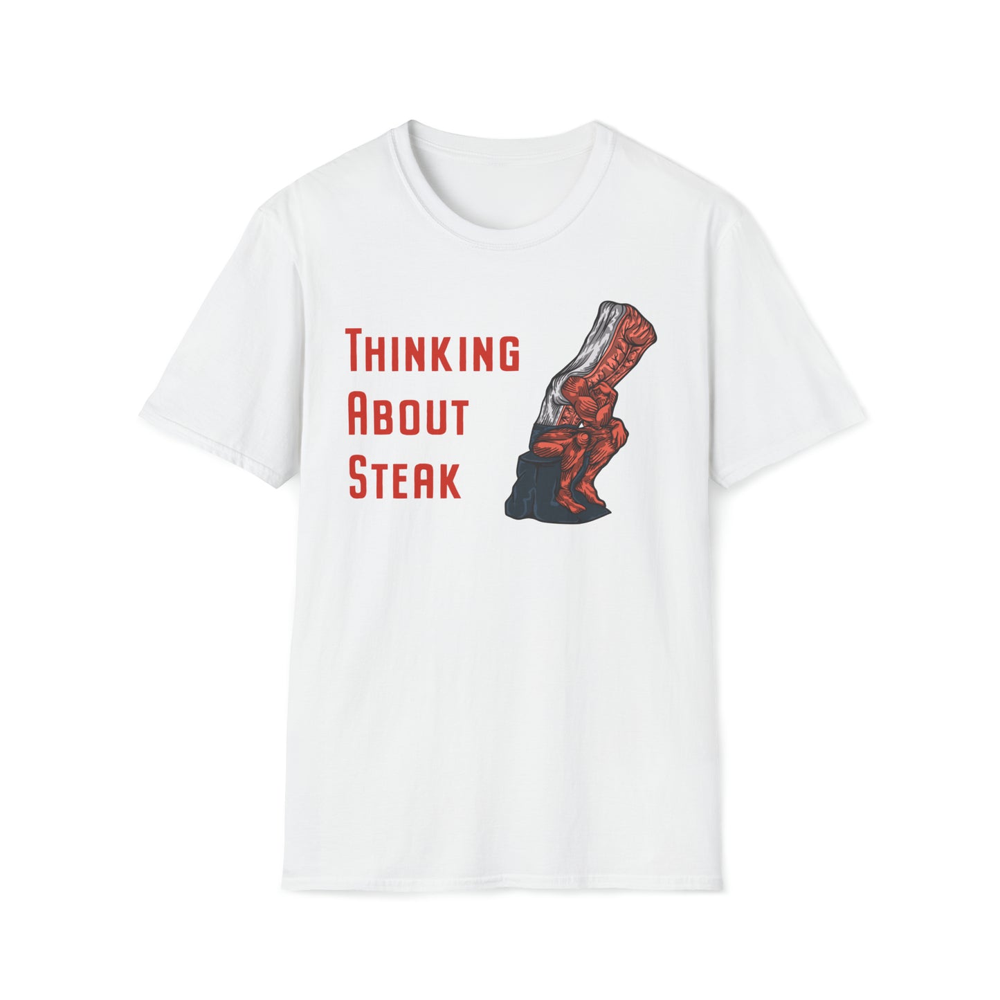 Steak and Leggs Thinker Steak Tee