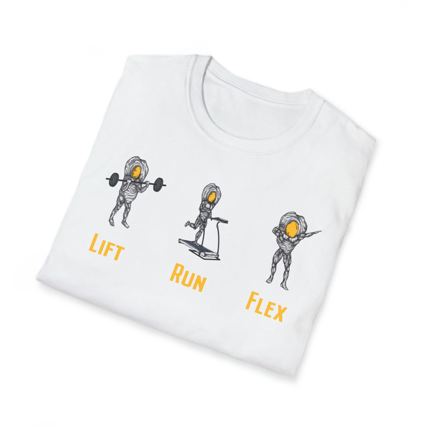 Steak and Leggs Lift, Run, Flex Eggs Tee