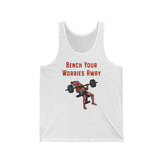 Steak and Leggs Bench Your Worries Away Steak Tank