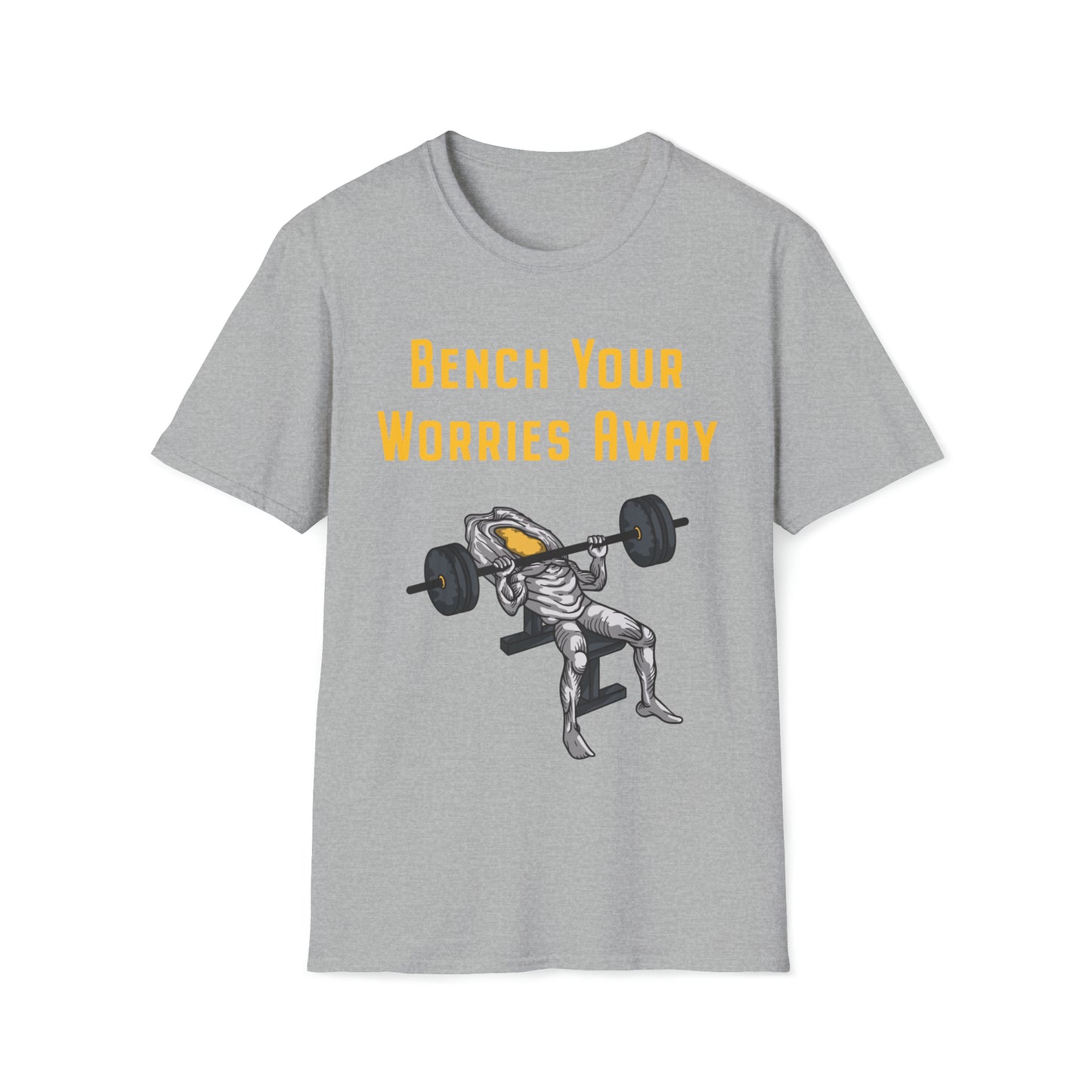 Steak and Leggs Bench Your Worries Away Egg Tee