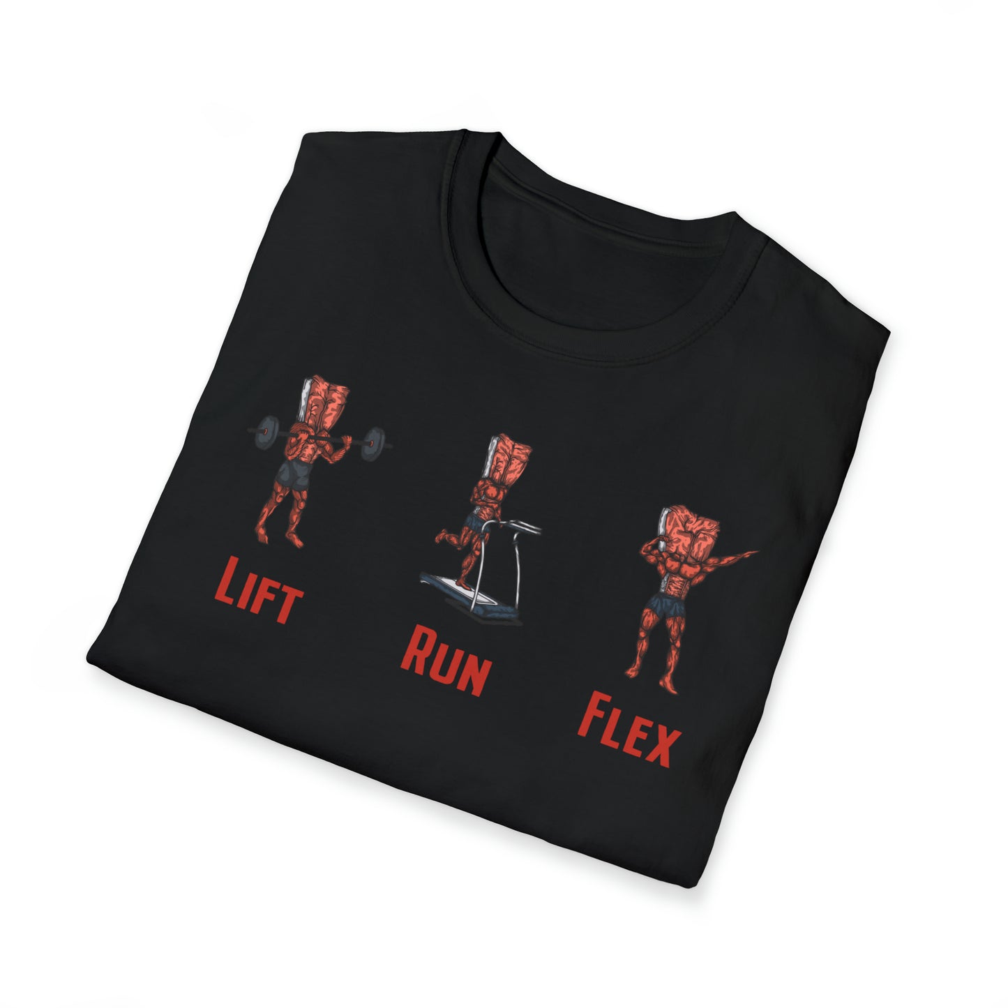 Steak and Leggs Lift, Run, Flex Steak Tee